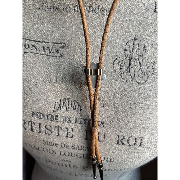 Zuni Sunface Inlay Bolo Tie – Cowboycore Western Collector Piece - Picture 4 of 4